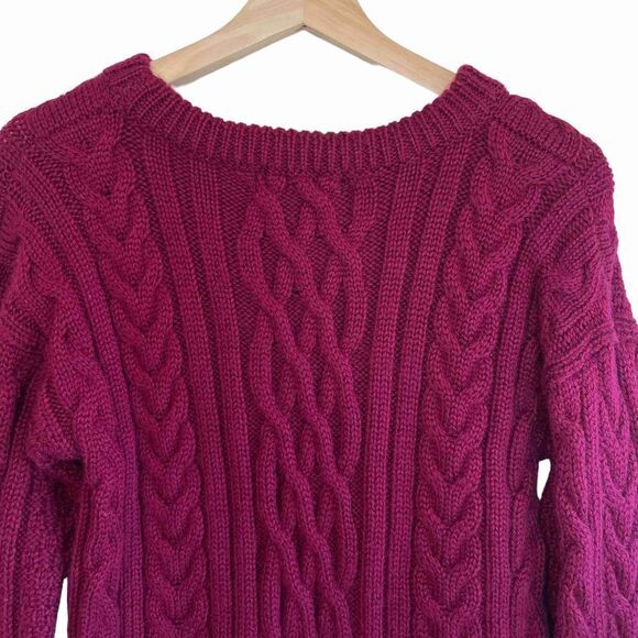 Woolovers 100% British Wool Cable Knit Fisherman’s Sweater - Picture 6 of 10